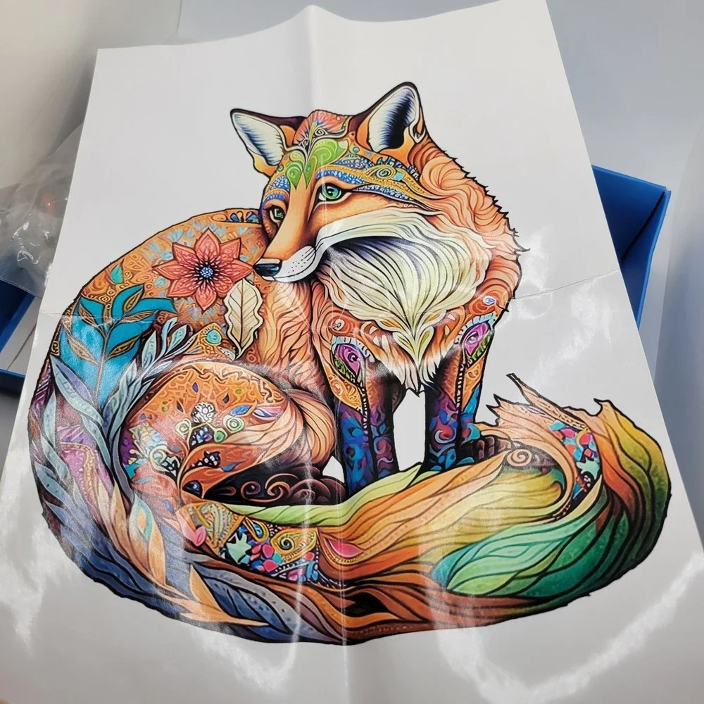 Craft Hub Sly Fox Jigsaw Puzzle laser cut wooden pieces 122‎ pc Large A3 Art